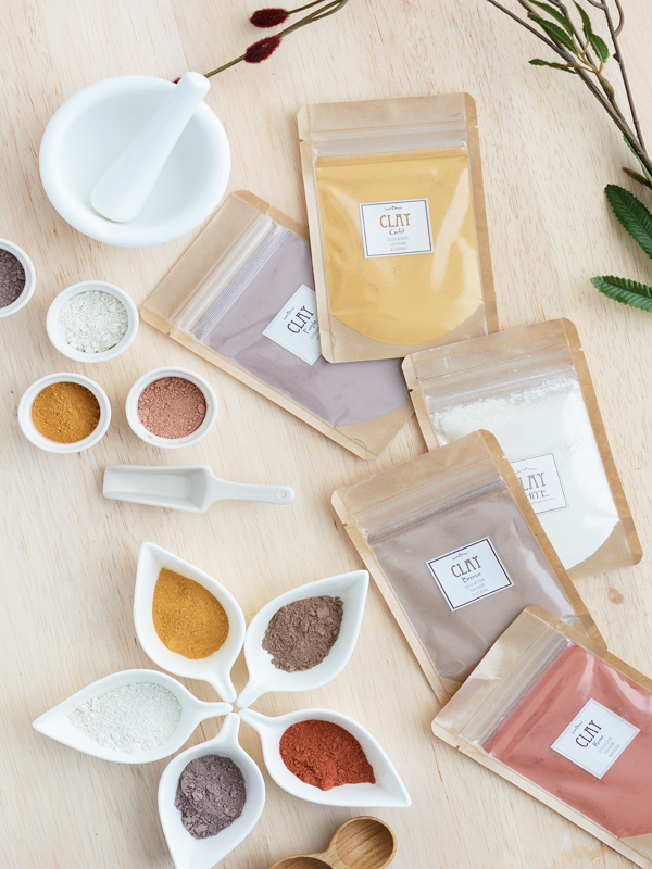 手作りコスメに嬉しい色で楽しむブラジル産のカラーリングクレイ