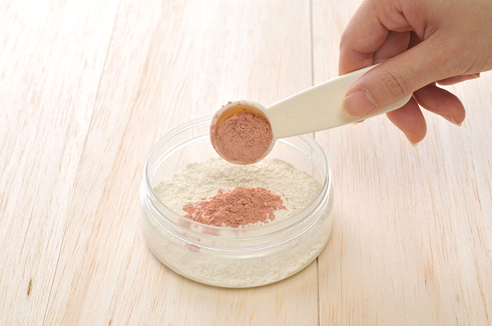 クレイを混ぜる