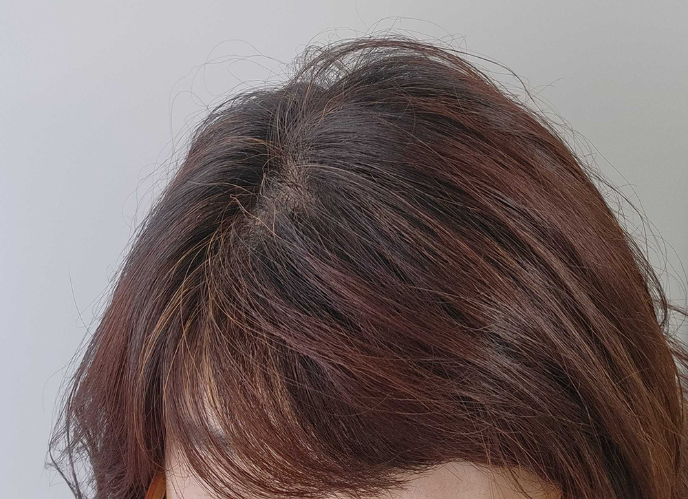 ヘナ染後の髪の毛